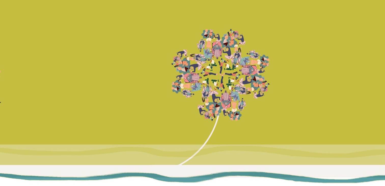 Kleeblatt als Symbol für Glücksmomente. Sammle Glücksmomente!